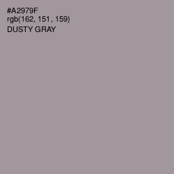#A2979F - Dusty Gray Color Image